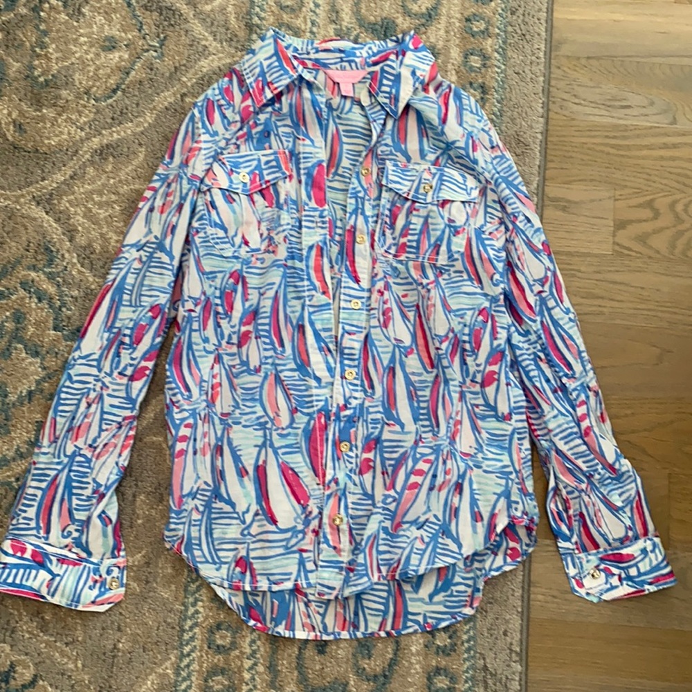 Lilly Pulitzer button down shirt